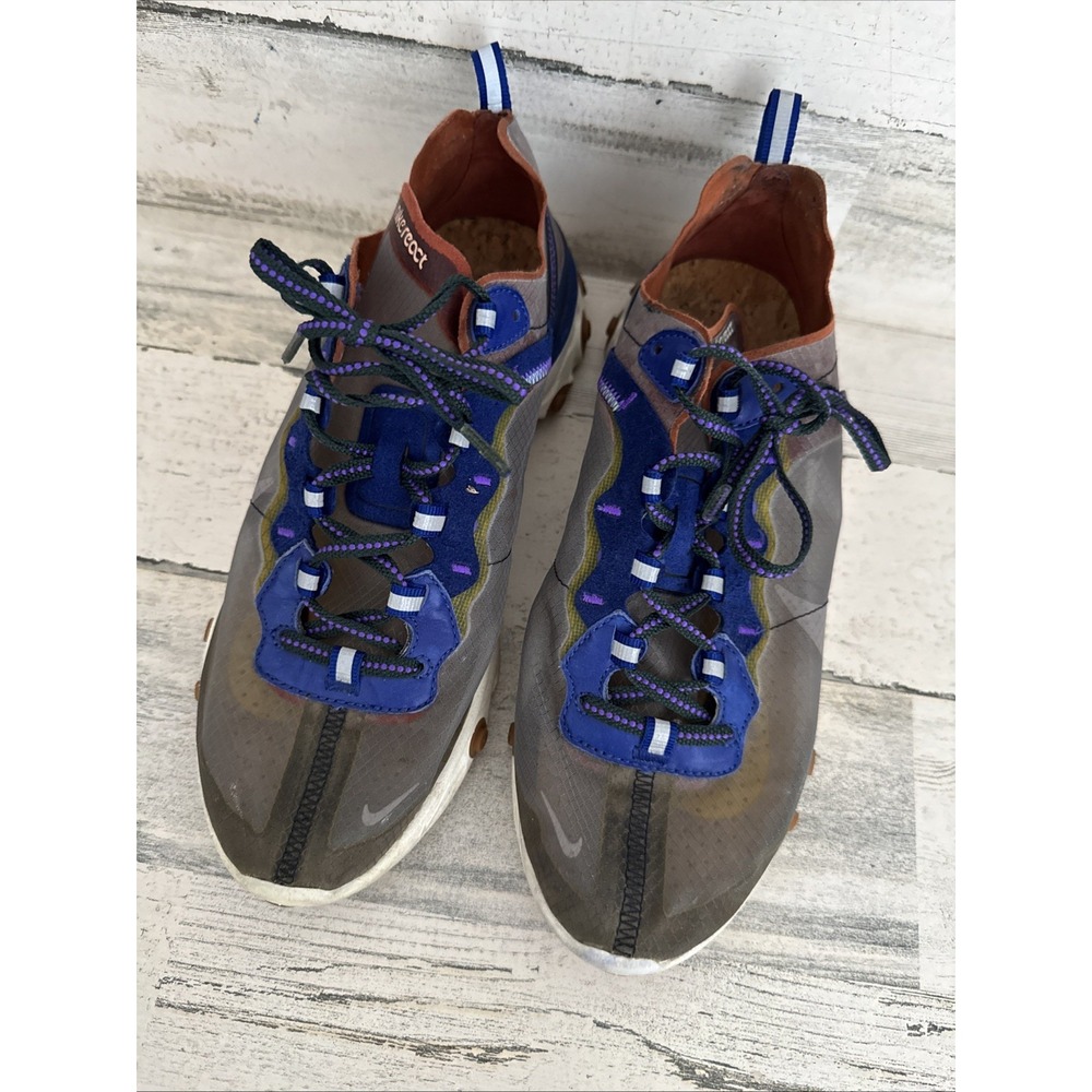 Nike React Element 87 Mens 8.5 Color Dusty Peach Grey AQ1090-200 Running X
